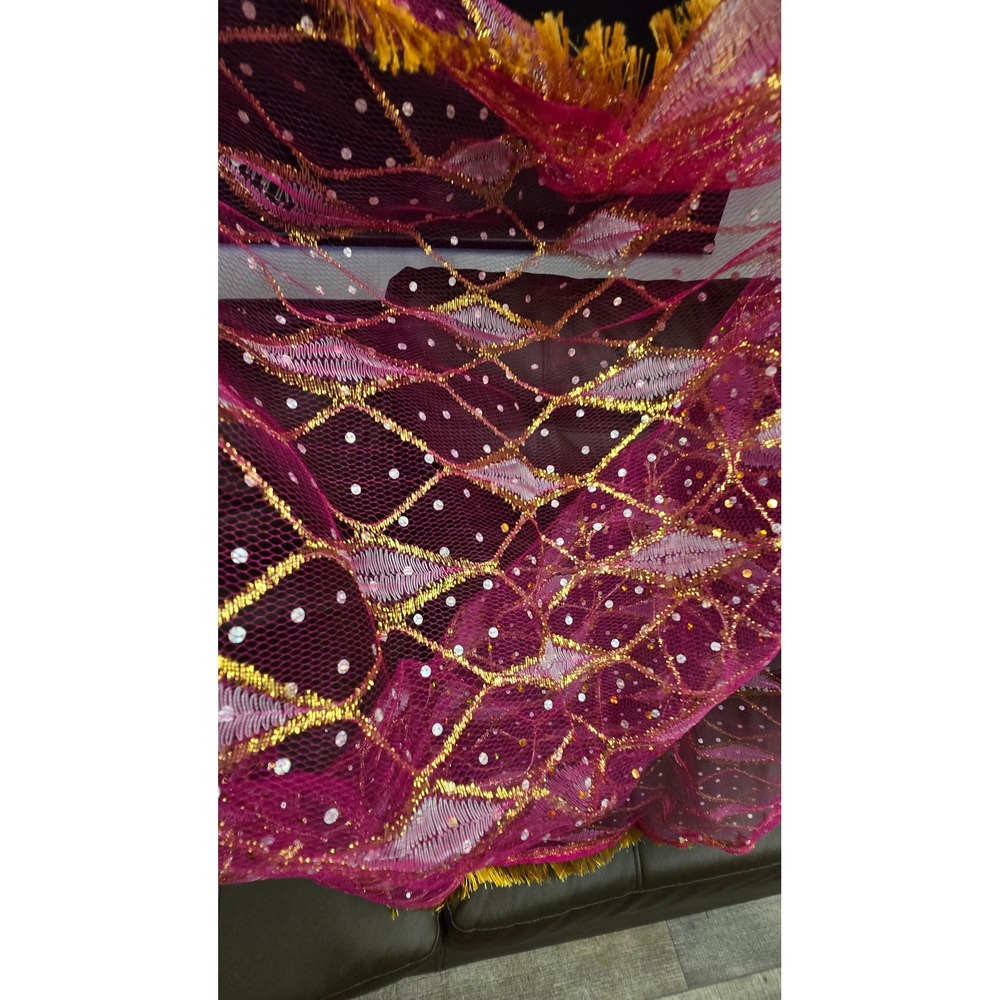 Convertible wrap or a multi-way sarong / shawl Duppata Navy Pink Magenta